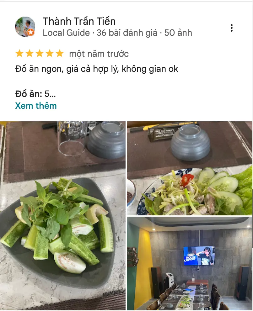 Review tích cực về món nhậu Z-BEER Quảng Trị