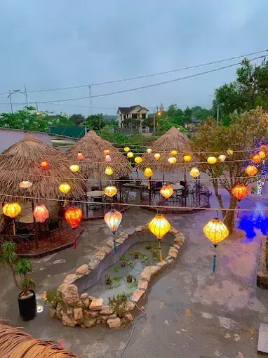 Vườn đèn lồng nhìn từ trên cao